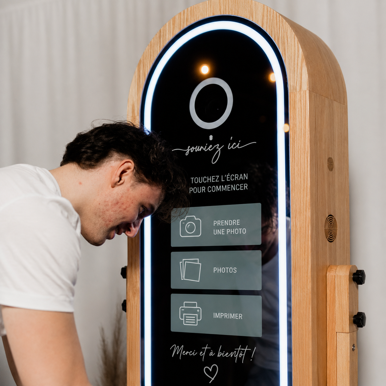 Cassel Photobooth Miroir Bois