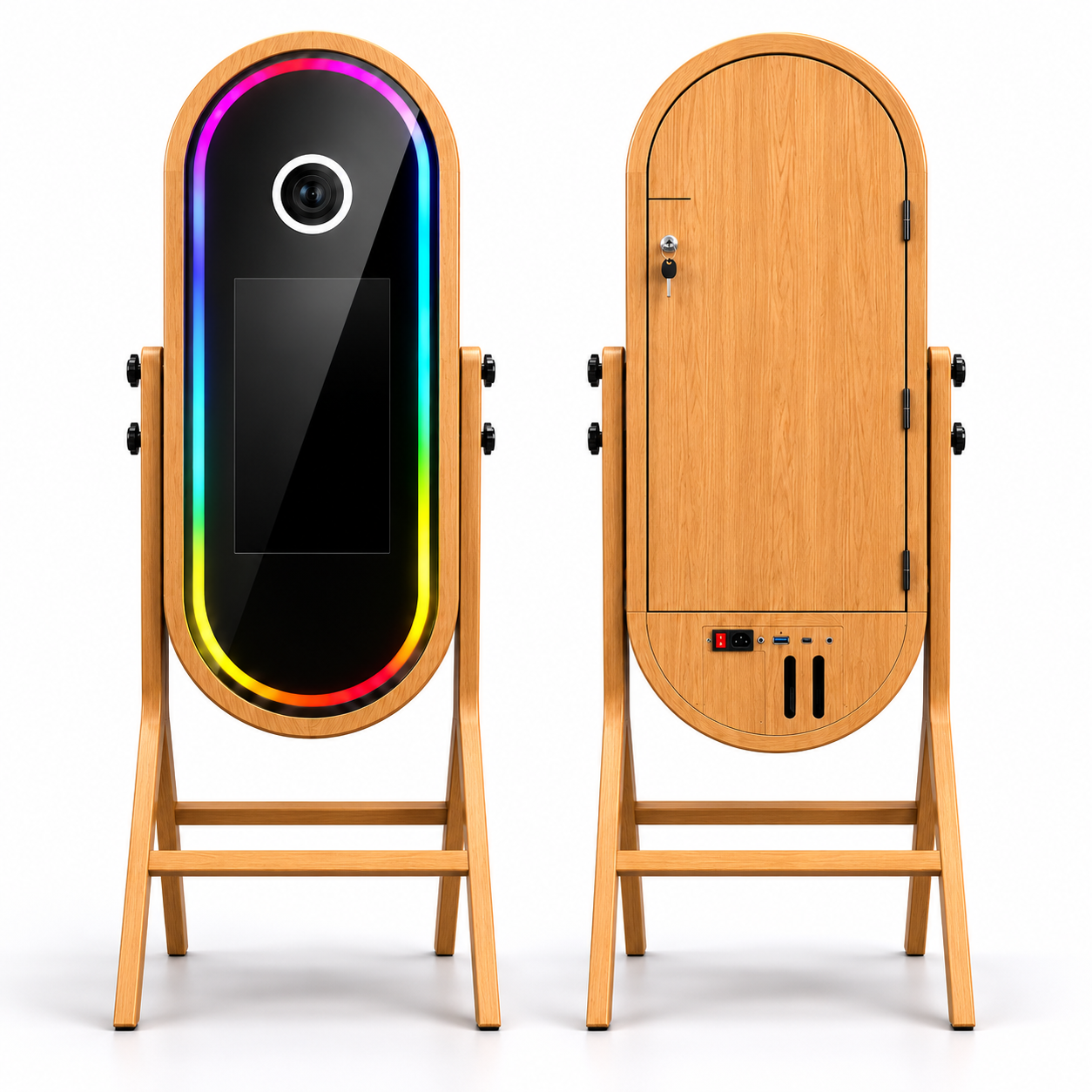 Cassel Photobooth Miroir Bois