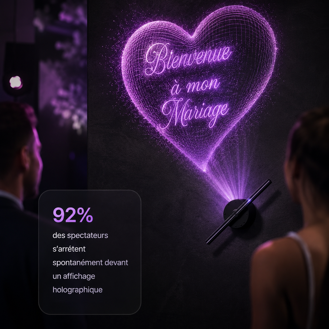 Hélice Holographique LED